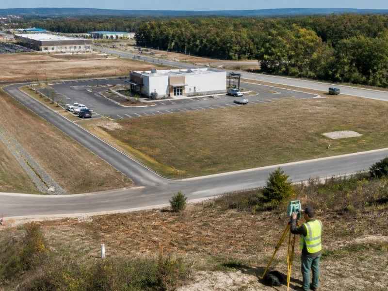 alta land survey commercial land chelsea al | Chelsea Land Surveying ALTA land survey of commercial land in Chelsea AL showing boundary lines, access, easements, and site improvements before closing